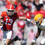 No. 1 Georgia could be falling after 39-22 win over Kent St