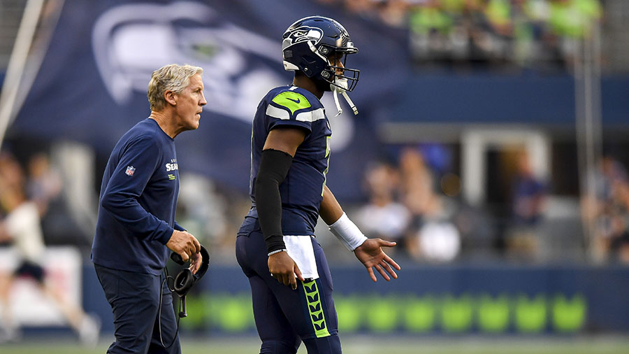 Seahawks Pete Carroll Geno Smith...