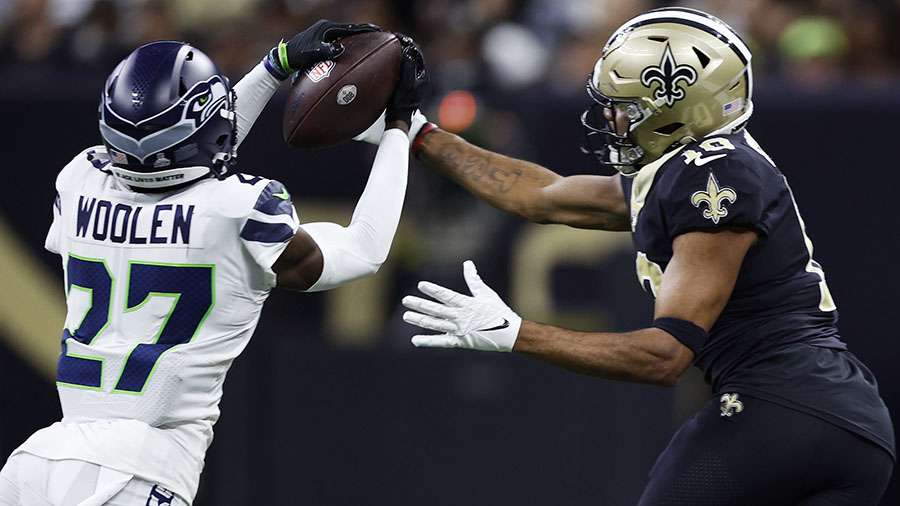 Seahawks Tariq Woolen...
