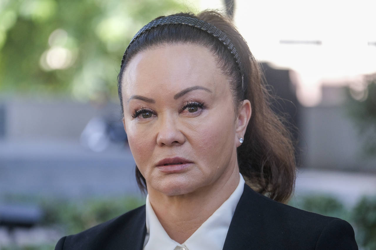 Alana Gee, the widow of a former University of Southern California football player suing the NCAA f...