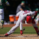 A's Stephen Vogt hits homer in final game before retirement