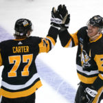 Malkin's winning goal in shootout leads Pens past Flames