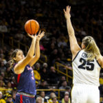 Clark scores 33 as No. 4 Iowa women defeat Belmont 73-62