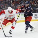 Hronek scores twice to lead Red Wings over Blue Jackets 6-1