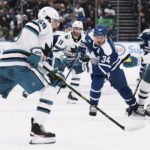 Marner ties team-record point streak, Leafs beat Sharks 3-1