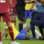 Crying Neymar injures ankle during Brazil's World Cup win