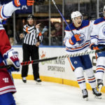 Oilers score 4 times in third period to defeat Rangers