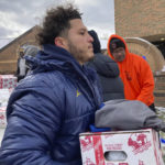 Michigan RB Blake Corum gives thanks during Ohio State week