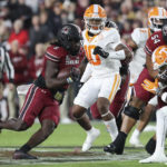 South Carolina runs over No. 5 Tennessee 63-38; Hooker hurt