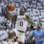 Jackson-Davis leads No. 10 Indiana past No. 18 UNC, 77-65