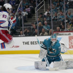 Gauthier, Shesterkin lead Rangers to 2-1 win over Sharks