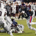 Rogers leads Mississippi State past No. 20 Ole Miss 24-22