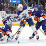 Pageau scores 2, Sorokin stops 49 as Isles blank Oilers 3-0