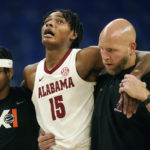 No. 18 Alabama beats No. 1 North Carolina 103-101 in 4 OTs