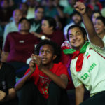 Qatar riot police push back crowds at World Cup fan zone