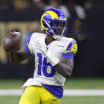 Dalton thrives, Stafford leaves, as Saints top Rams 27-20