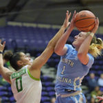 No. 8 North Carolina rallies past No. 18 Oregon 85-79