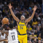 Pacers have 4 players with 20-plus points, beat Nets 128-117