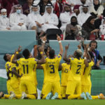 AP PHOTOS: World Cup highlights from Day 1