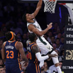 Allen, Bucks hang on after Giannis fouls out to edge Knicks