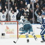 Marner ties team-record point streak, Leafs beat Sharks 3-1