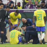Crying Neymar injures ankle during Brazil's World Cup win