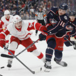 Hronek scores twice to lead Red Wings over Blue Jackets 6-1