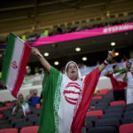 Iran regime supporters confront protesters at World Cup game