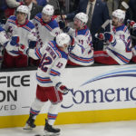 Gauthier, Shesterkin lead Rangers to 2-1 win over Sharks