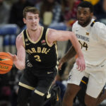 Edey's double-double powers No. 24 Purdue past West Virginia