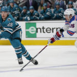 Gauthier, Shesterkin lead Rangers to 2-1 win over Sharks