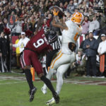 South Carolina runs over No. 5 Tennessee 63-38; Hooker hurt