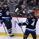 Wheeler nets hat trick, Hellebuyck and Jets blank Avs 5-0