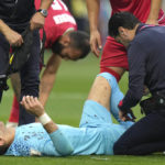 Iran goalkeeper clashes heads with teammate at World Cup
