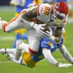 Kelce scores 3 touchdowns, Chiefs rally past Chargers 30-27
