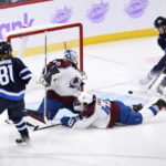 Wheeler nets hat trick, Hellebuyck and Jets blank Avs 5-0