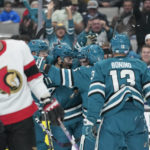 Karlsson reaches 30 points, Sharks beat Senators 5-1