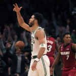 Royal night: Tatum scores 49, Celtics hold off Heat 134-121