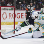 Horvat has 2 goals and 2 assists, Canucks beat Sharks 6-2