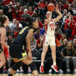 No. 3 OSU's defense forces TOs, tops No. 14 Michigan 66-57