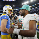 Herbert, short-handed defense lead Chargers past Fins 23-17