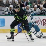 Olfosson's 1st NHL goal powers Stars to 5-2 win over Sharks