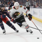 Nyquist scores twice, Columbus beats Chicago to snap skid