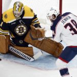 NHL-best Bruins honor Patrice Bergeron; beat Columbus 4-2