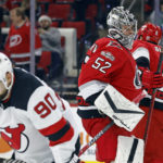 Canes beat Devils, move into 1st in Metropolitan Division