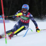 Chasing 80th win, Shiffrin holds big 1st-run lead in slalom