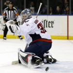 Kuemper makes 32 saves as surging Capitals down Rangers 4-0
