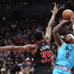 Trent scores 35 points, Raptors beat short-handed Suns