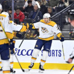 Vegas overcomes Forsberg's hat trick, beats Nashville in OT