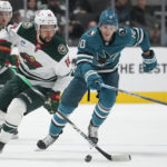 Karlsson has goal and 3 assists, Sharks beat Wild 5-2